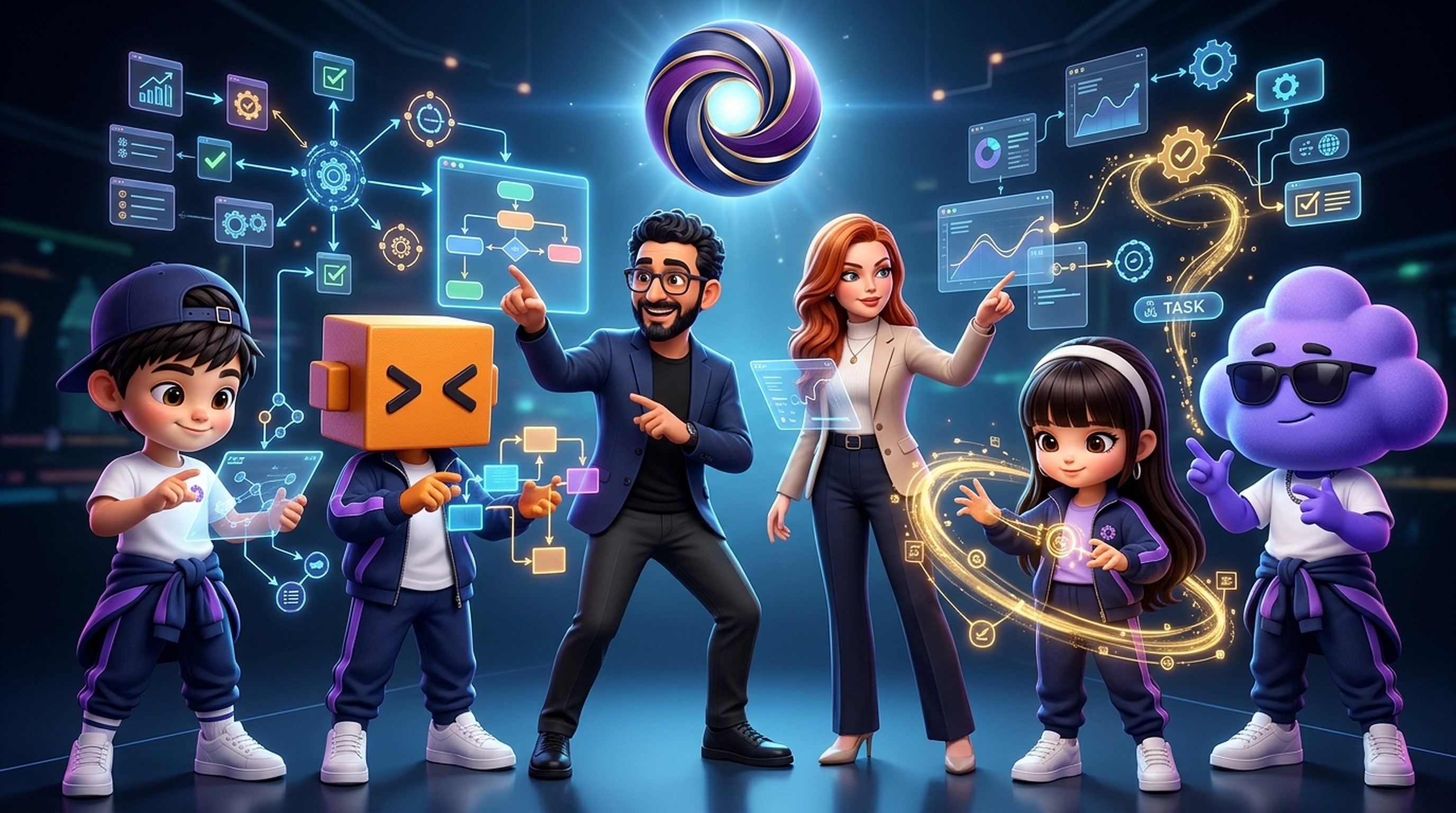 Pulse, Donna e os mascotinhos comandam fluxos e tarefas em luz